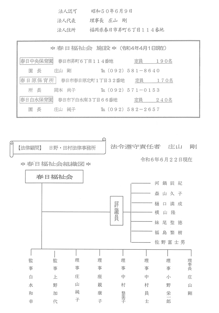 春日福祉会概要